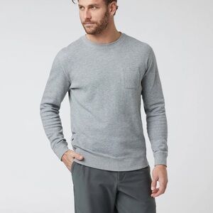 Vuori men’s grey crew neck sweatshirt